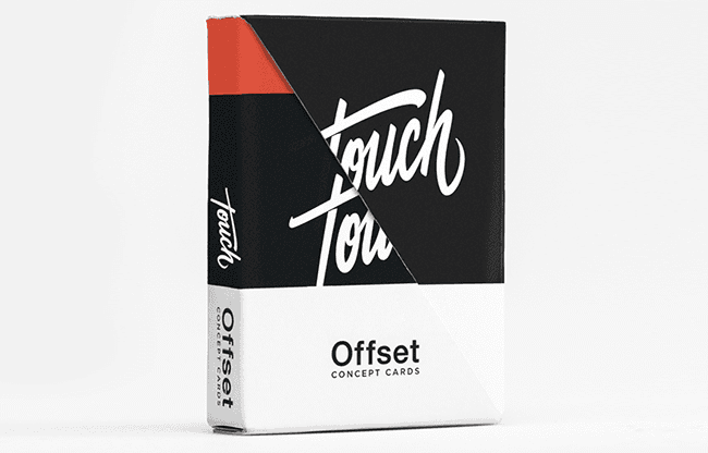 Offset Orange Playing Cards by Cardistry Touch