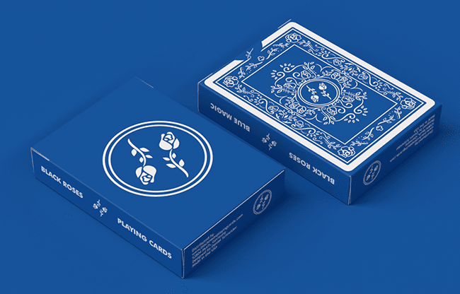 Black Roses Blue Magic Playing Cards