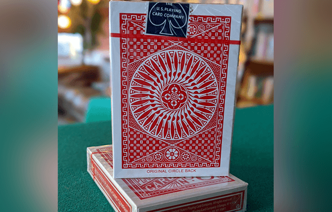 Experts Thin Crushed Printed on Web Press Tally Ho Circle Back (Red) Playing Cards