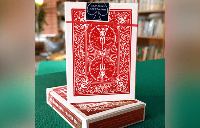 Experts Thin Crushed Printed on Web Press Rider Back Back (Red) Playing Cards