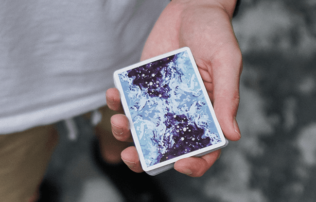 Fluid Art Blue (Cardistry Edition) Playing Cards