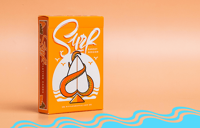 Surfboard V2 Playing Cards by Riffle Shuffle