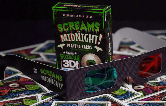 Screams at Midnight Playing Cards (3D-Glasses INCLUDED)