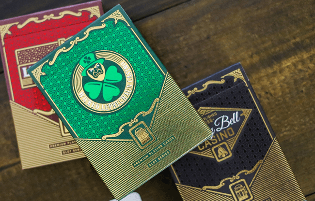 Slot Playing Cards (Wicked Leprechaun Edition) by Midnight Cards