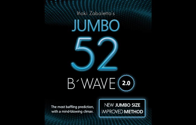 52 B Wave Jumbo 2.0 (Gimmicks and Online Instructions) by Vernet Magic - Trick