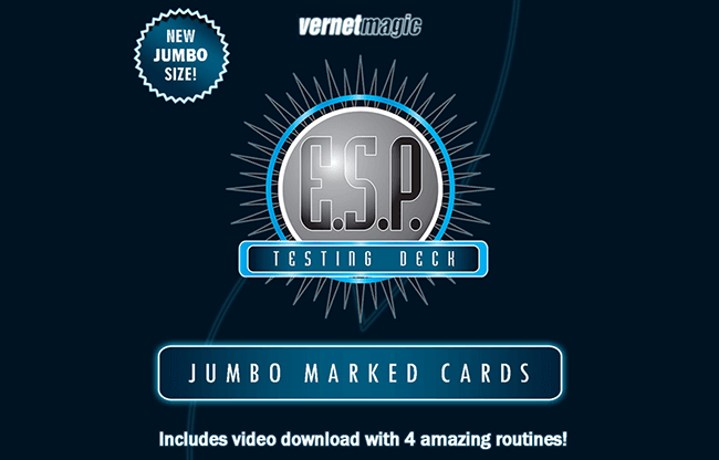 E.S.P. Jumbo Testing Cards (Gimmicks and Online Instructions) by Vernet Magic - Trick
