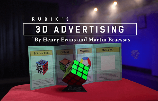 Rubik's Cube 3D Advertising (Gimmicks and Online Instructions) by Henry Evans and Martin Braessas - Trick