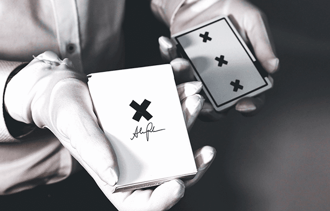X Deck (White) Signature Edition Playing Cards by Alex Pandrea