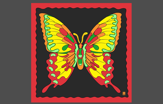 Rice Symphony Silk 36" (Butterfly) by Silk King Studios - Trick