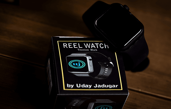 REEL WATCH Titanium Black with black band smart watch (KEVLAR) by Uday Jadugar - Trick