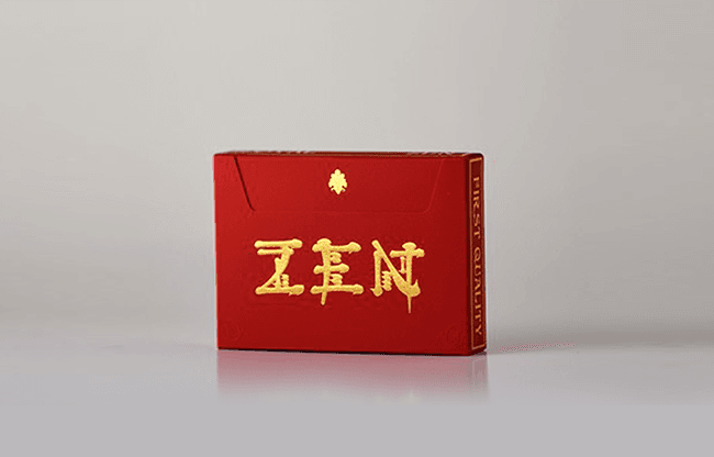 Royal Zen (RED/GOLD) Playing Cards by Expert Playing Cards