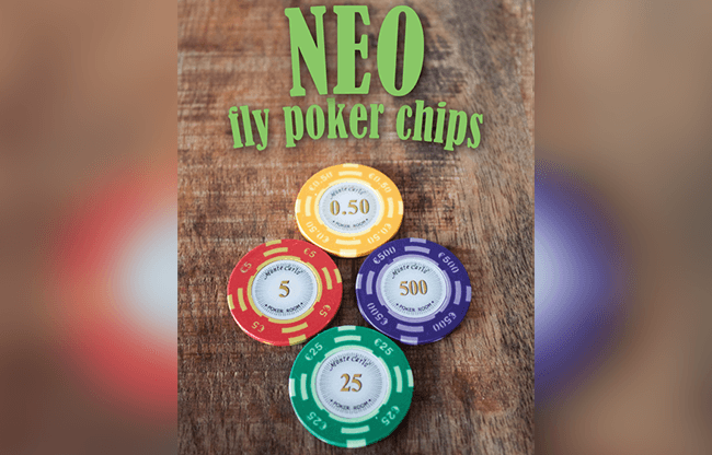 Neo Fly Poker Chips (Gimmicks and Online Instructions) by Leo Smetsers - Trick