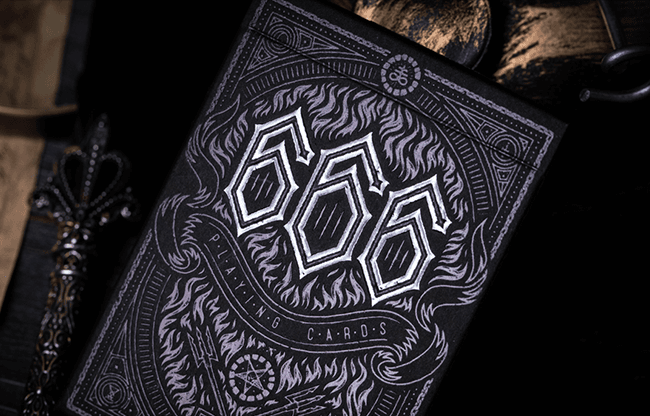 666 (Silver Foil) Playing Cards by Riffle Shuffle