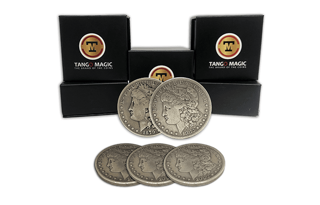 Replica Morgan TUC plus 3 coins (Gimmicks and Online Instructions) by Tango Magic - Trick