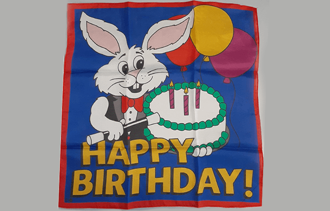 Happy Birthday Silk (36 in) by Ginn and Goshman