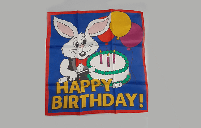 Happy Birthday Silk (18 in) by Ginn and Goshman