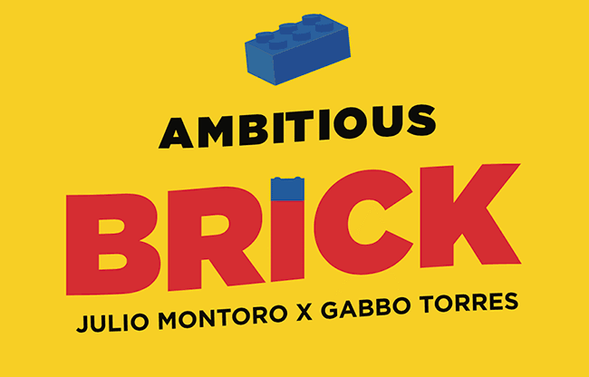 AMBITIOUS BRICK (Gimmicks and Online Instructions) by Julio Montoro and Gabbo Torres - Trick