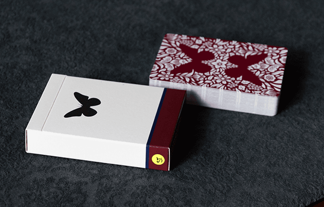 Stripper Butterfly Playing Cards Version 2 Marked (Red) by Ondrej Psenicka