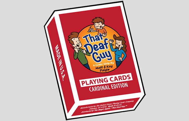 That Deaf Guy RED Cardinal Edition Playing Cards