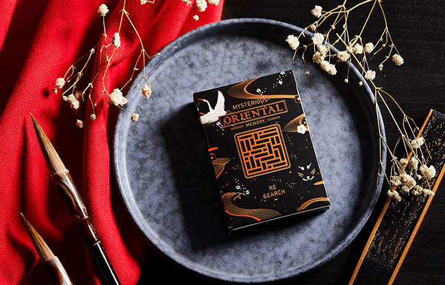 Oriental Memory Black playing Cards