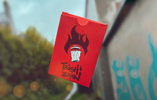 Trash & Burn (Red) Playing Cards by Howlin' Jacks