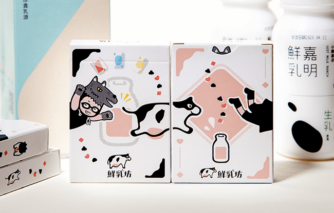 Pure Milk Playing Cards by Hanson Chien