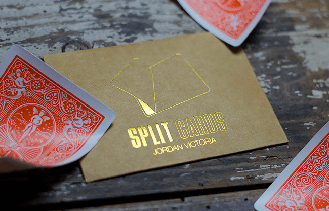 COLORED Split Cards 10 ct. (Orange) by PCTC - Trick