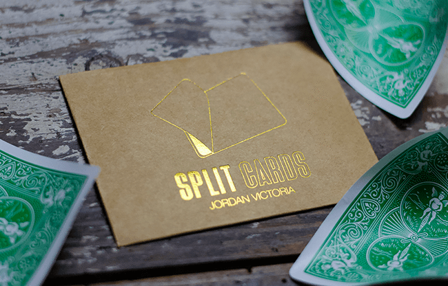 COLORED Split Cards 10 ct. (Green) by PCTC - Trick