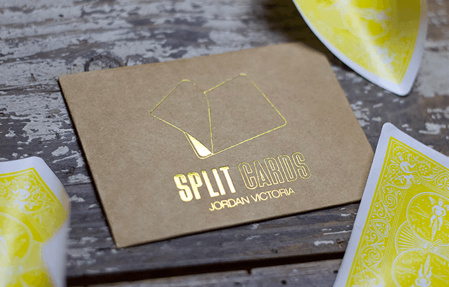 COLORED Split Cards 10 ct. (Yellow) by PCTC - Trick