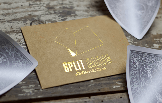 COLORED Split Cards 10 ct. (Silver) by PCTC - Trick