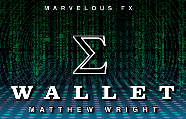 E Wallet BLACK by Matthew Wright - Trick