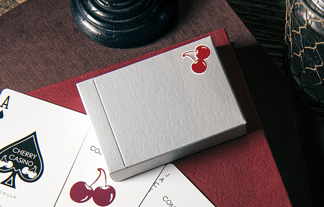 Cherry Casino House Deck (McCarran Silver) Playing Cards by Pure Imagination Projects