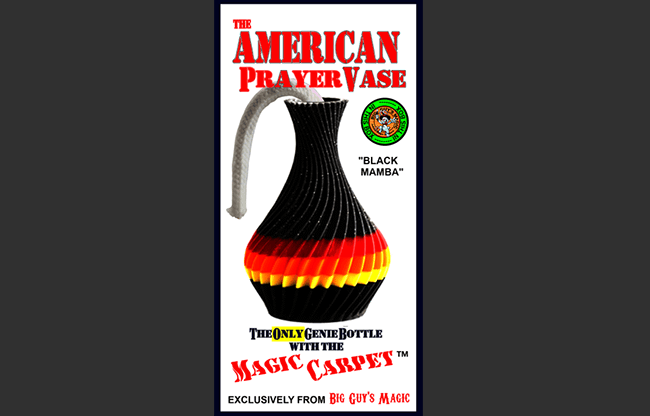 The American Prayer Vase Genie Bottle BLACK MAMBA by Big Guy's Magic- Trick