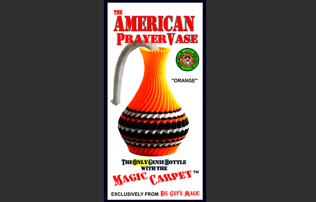 The American Prayer Vase Genie Bottle ORANGE by Big Guy's Magic- Trick