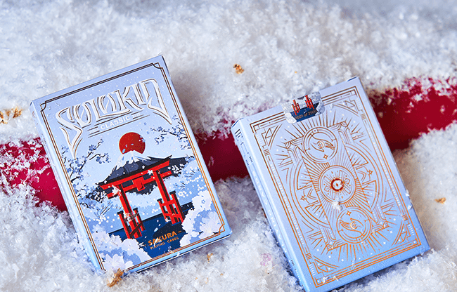 Solokid Sakura (Blue) Playing Cards by BOCOPO