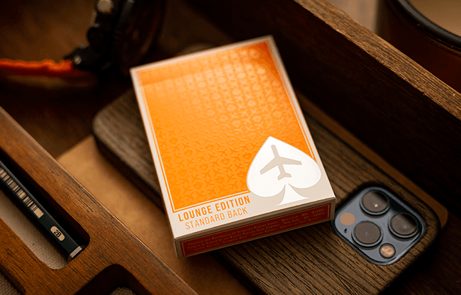Lounge Edition in Hangar (Orange)  by Jetsetter Playing Cards