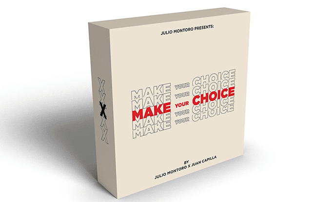 MAKE YOUR CHOICE (Gimmicks and Online Instruction) by Julio Montoro and Juan Capilla  - Trick