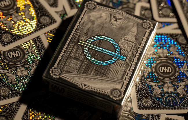 London Diffractor Silver Playing Cards