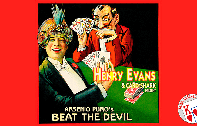 Henry Evans and Card-Shark Present Arsenio Puros' Beat the Devil Large Index (Gimmicks and Online Instructions) - Trick
