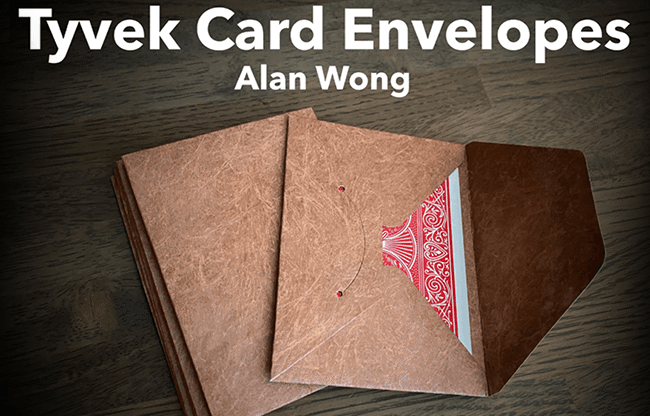Tyvek Card Envelopes 10 pk. BROWN by Alan Wong- Trick