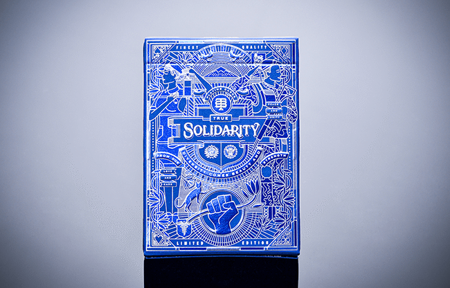 Solidarity (Navy Blue) Playing Cards By Riffle Shuffle