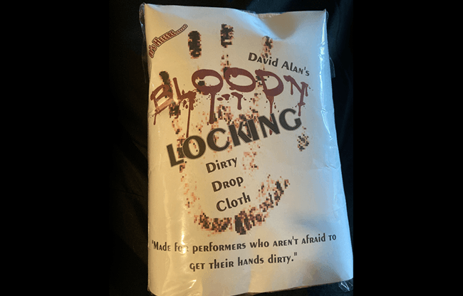 Dirty Drop Cloth Magnetic (BLOODY) by David Alan Magic - Trick