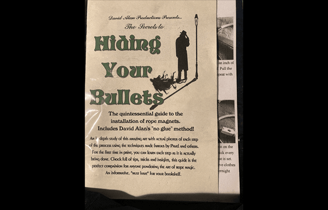 Hiding Your Bullets - installing Rope Magnets by David Alan Magic - Book