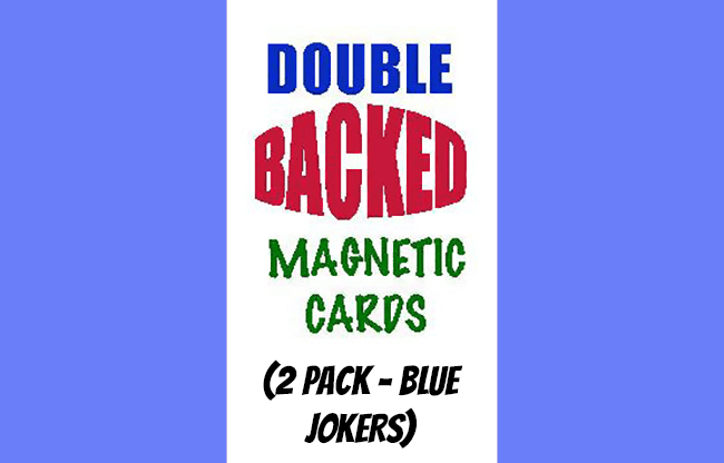Magnetic Cards (2 pack/Blue Jokers) by Chazpro Magic - Trick