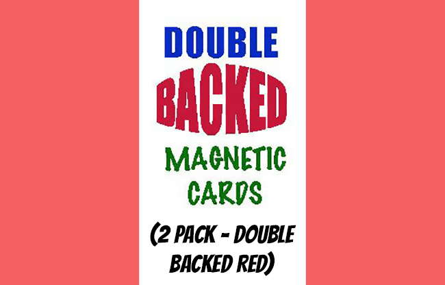 Magnetic Cards (2 pack/double back red) by Chazpro Magic. - Trick