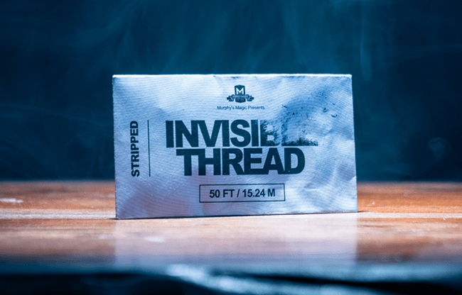 Invisible Thread Stripped (50 Feet) by Murphys Magic Supplies - Trick