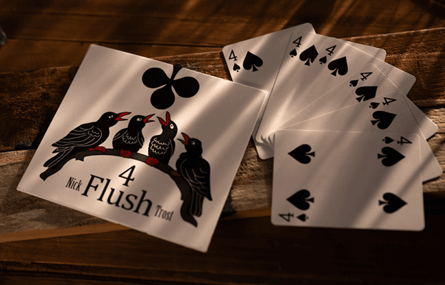 4 FLUSH Red Back by Nick Trost and Murphy's Magic - Trick