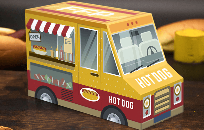 Hot Dog & Mustard Combo (Half-Brick Food Truck) Playing Cards by Fast Food Playing Cards