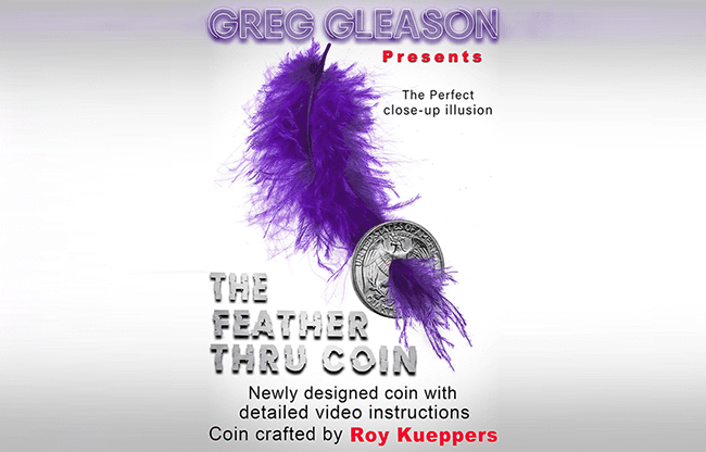 Feather Thru Coin (Quarter) by Roy Kueppers - Trick