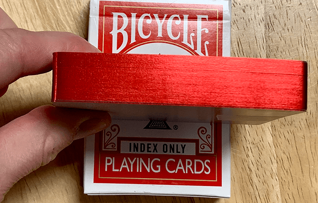 Gilded Red Bicycle Index Only Playing Cards